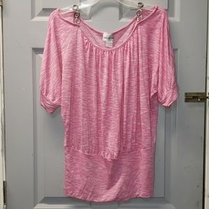 Size 1X Pink Top
